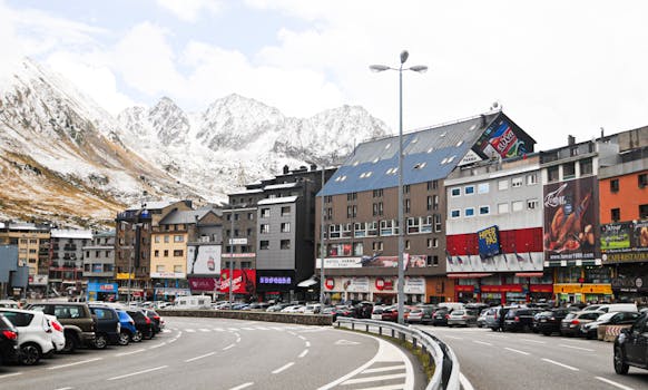Hotels Built on Snow-Lit Highland Peaks