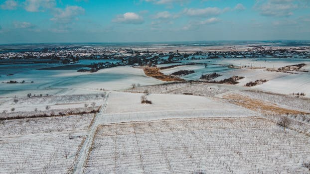 Resorts Built Beside Blue Frozen Lakes