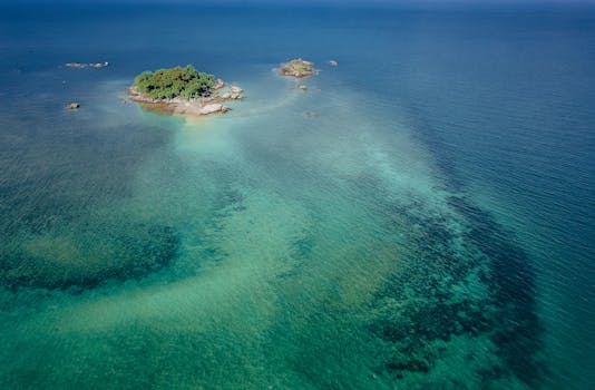 Resorts Surrounded by Coral Blue Lagoons