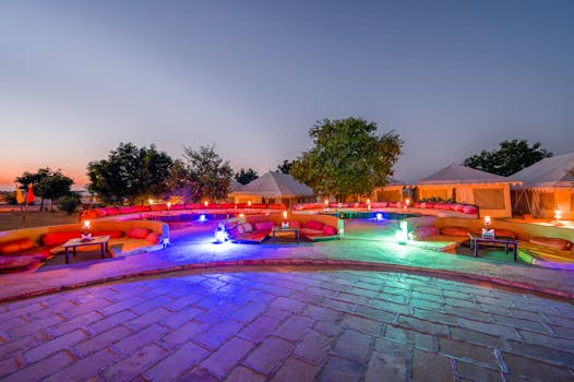 Resorts With Suites Facing Desert Night Skies