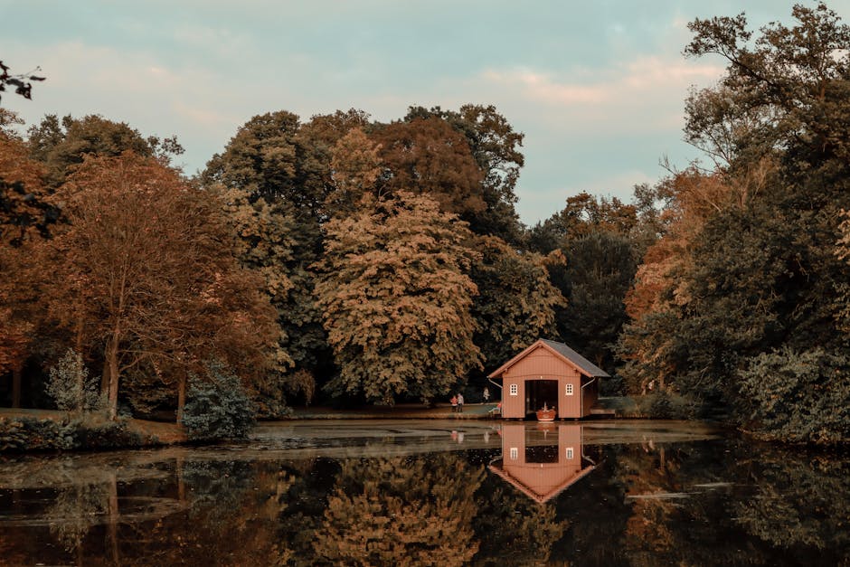 Villas Surrounded by Autumn Forest Colors